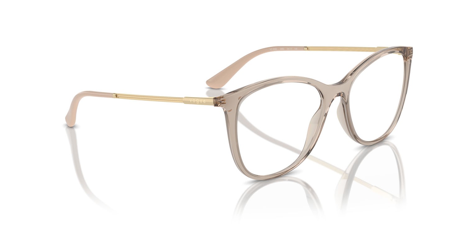 Eyeglasses Vogue VO 5562 (2990) color caramello trasparente shape pantos lenses lente demo