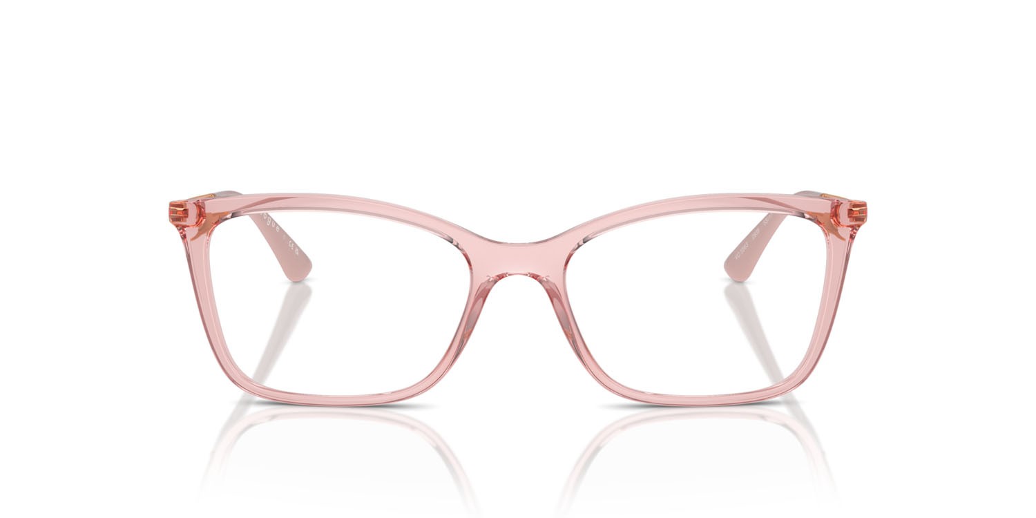 Eyeglasses Vogue VO 5563 (2939) color rosa trasparente shape butterfly lenses lente demo