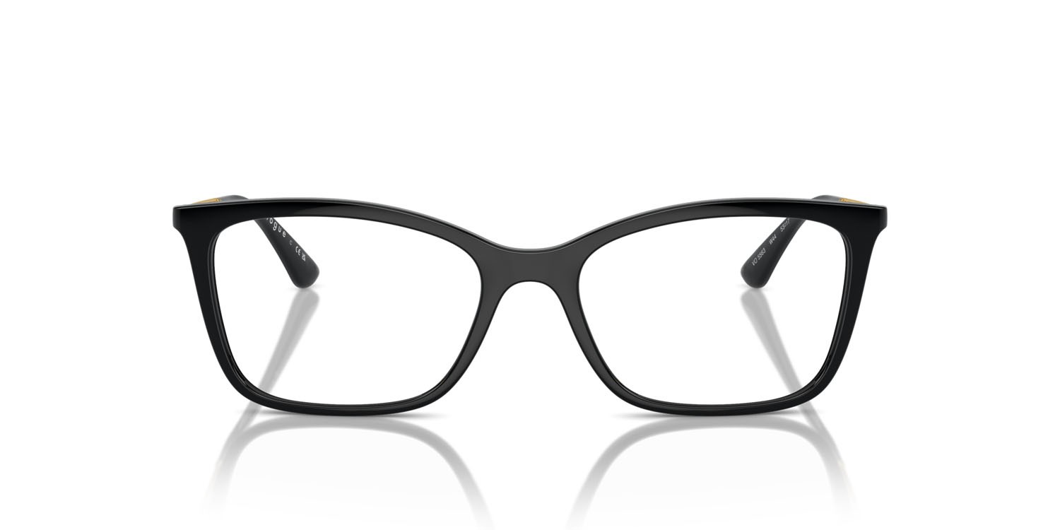 Eyeglasses Vogue VO 5563 (W44) color nero shape butterfly lenses lente demo