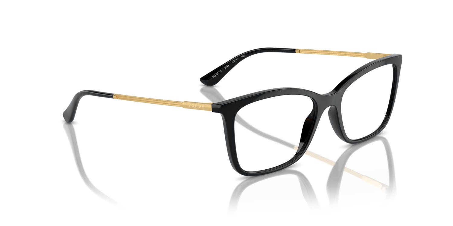 Eyeglasses Vogue VO 5563 (W44) color nero shape butterfly lenses lente demo