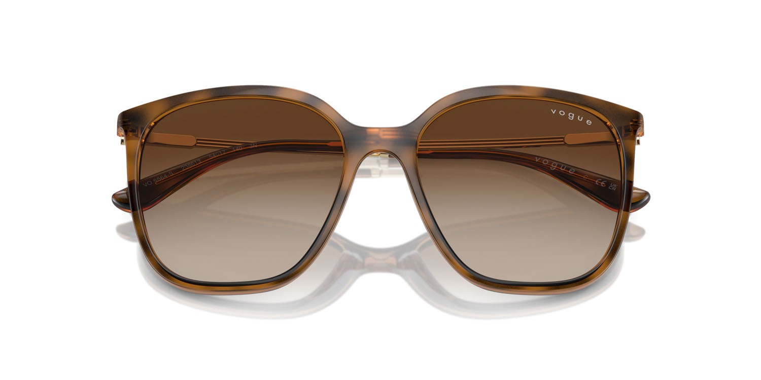 Sonnenbrillen Vogue VO 5564S (238613) farbe top havana scuro/marrone chiaro form quadratisch gläser marrone sfumato