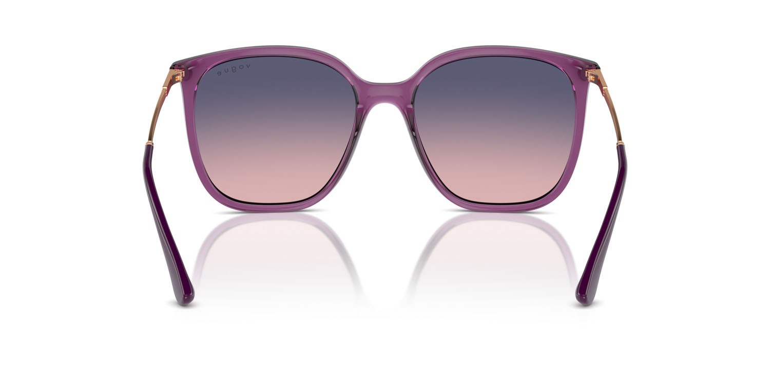 Sunglasses Vogue VO 5564S (3119I6) color viola trasparente shape square lenses rosa sfumato blu