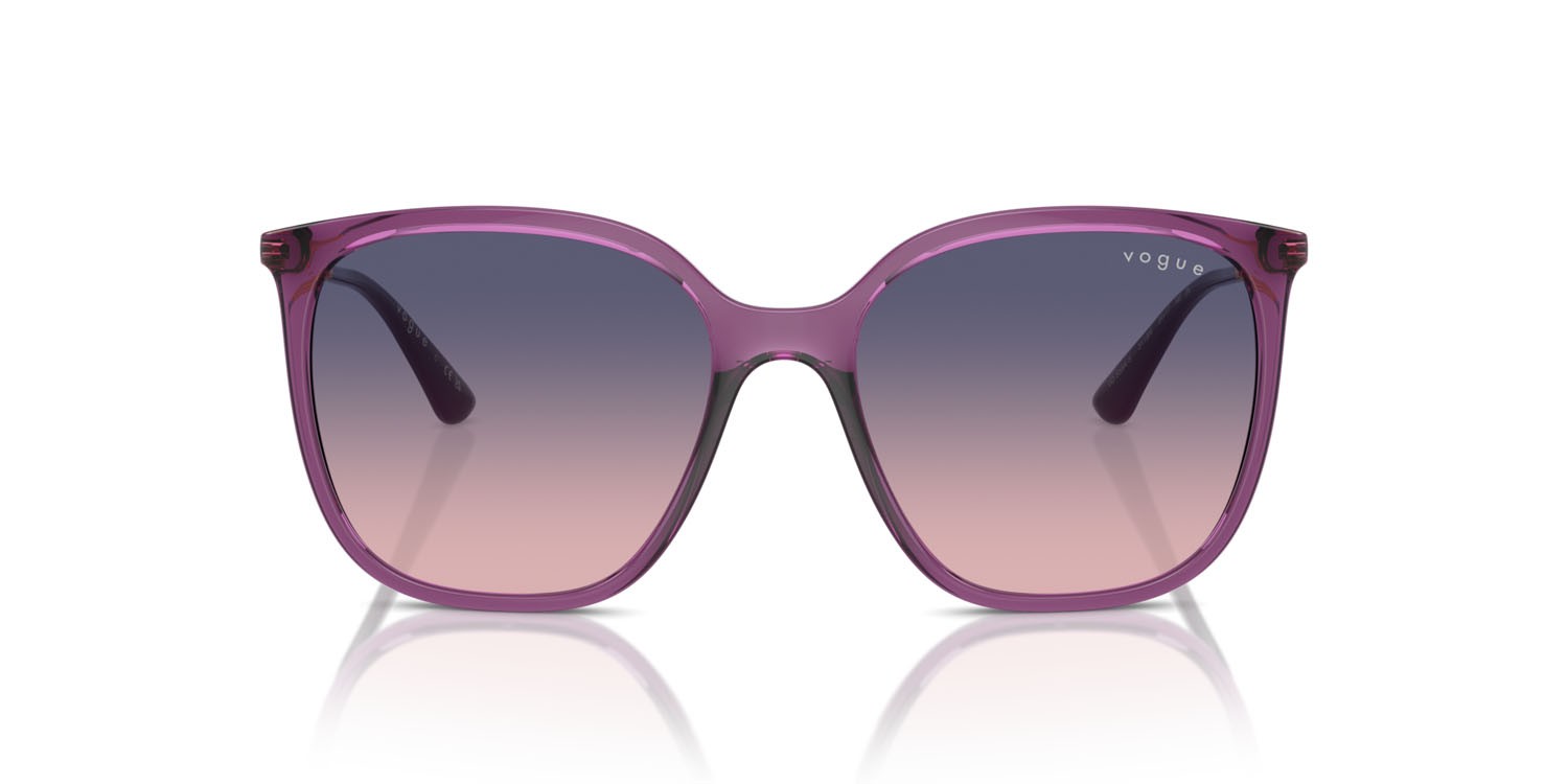Sunglasses Vogue VO 5564S (3119I6) color viola trasparente shape square lenses rosa sfumato blu