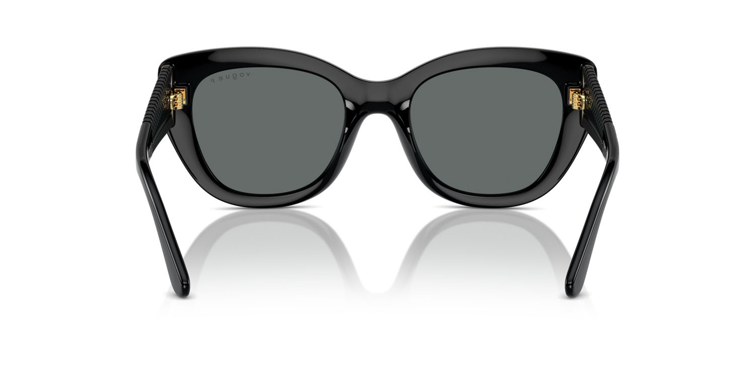 Sunglasses Vogue VO 5567S (W44/81) color nero shape butterfly lenses polarized grigio scuro