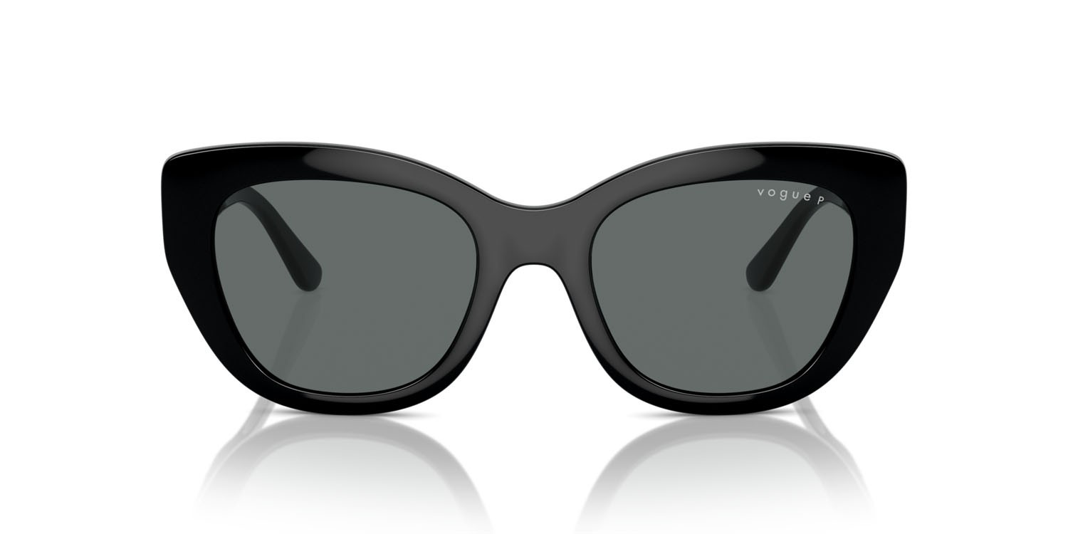 Sunglasses Vogue VO 5567S (W44/81) color nero shape butterfly lenses polarized grigio scuro