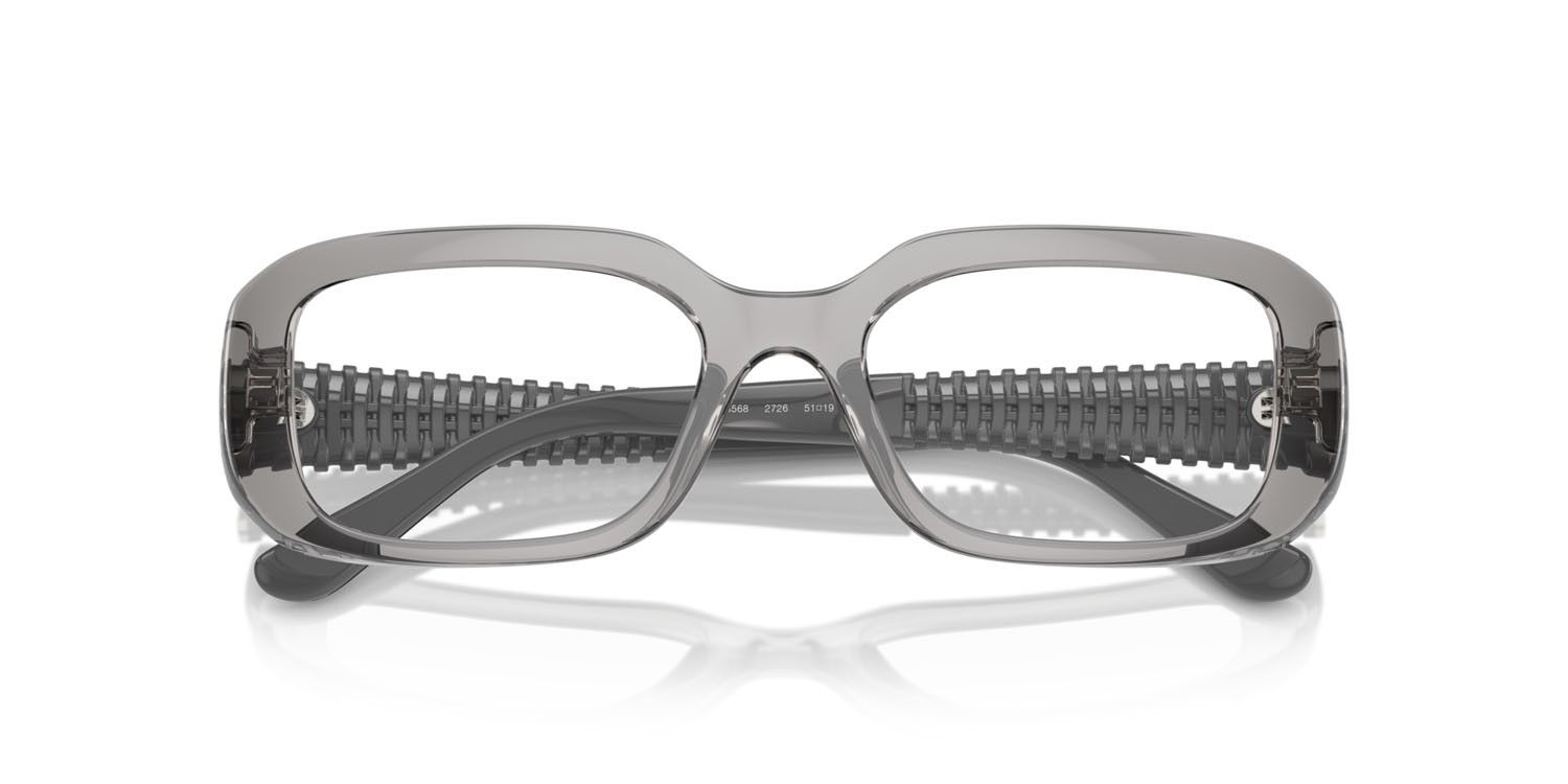 Occhiali da vista Vogue VO 5568 (2726) colore grigio trasparente forma quadrato lenti lente demo