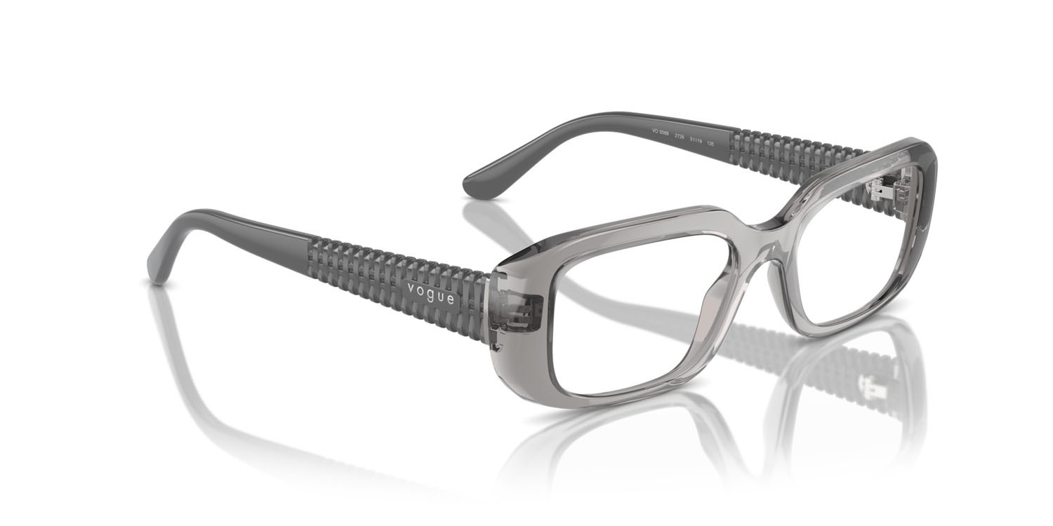 Occhiali da vista Vogue VO 5568 (2726) colore grigio trasparente forma quadrato lenti lente demo