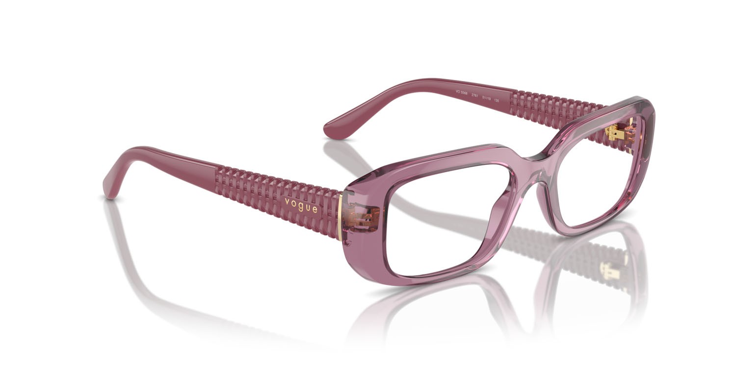 Eyeglasses Vogue VO 5568 (2761) color viola trasparente shape square lenses lente demo