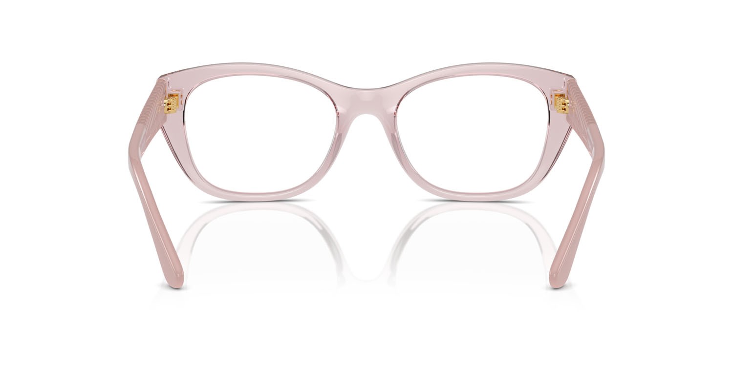 Eyeglasses Vogue VO 5569 (2942) color rosa trasparente shape cat eye lenses lente demo