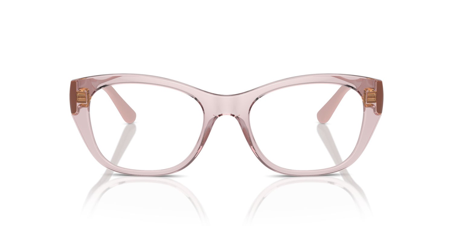 Eyeglasses Vogue VO 5569 (2942) color rosa trasparente shape cat eye lenses lente demo