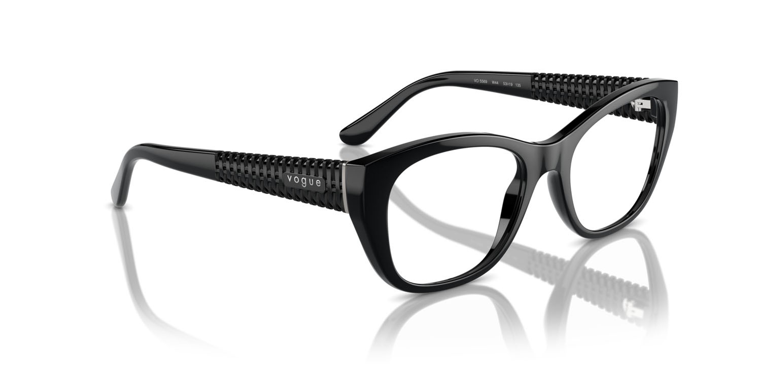 Brillen Vogue VO 5569 (W44) farbe nero form cat-eye gläser lente demo