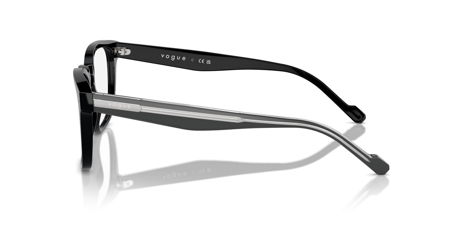 Eyeglasses Vogue VO 5570 (W44) color nero shape square lenses lente demo