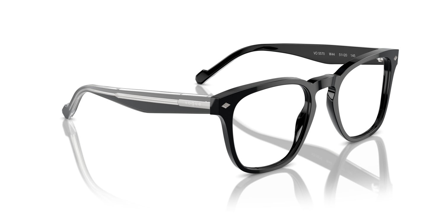 Eyeglasses Vogue VO 5570 (W44) color nero shape square lenses lente demo