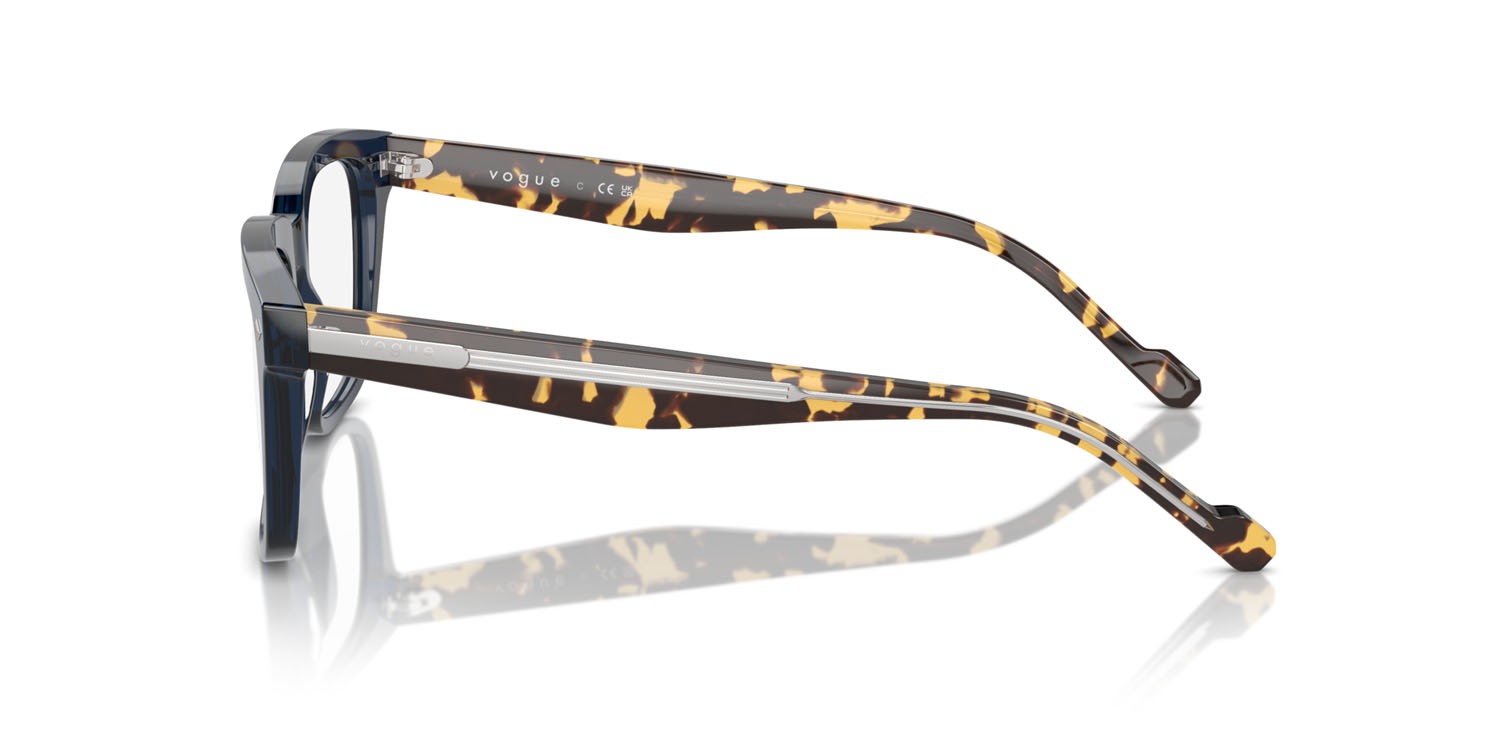 Eyeglasses Vogue VO 5572 (3143) color blu trasparente shape square lenses lente demo