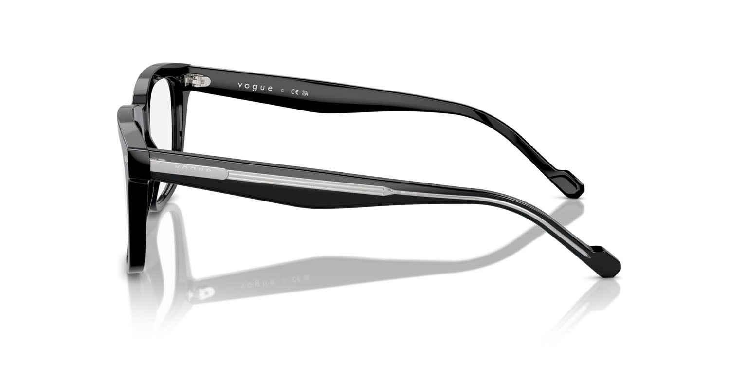 Occhiali da vista Vogue VO 5572 (W44) colore nero forma quadrato lenti lente demo