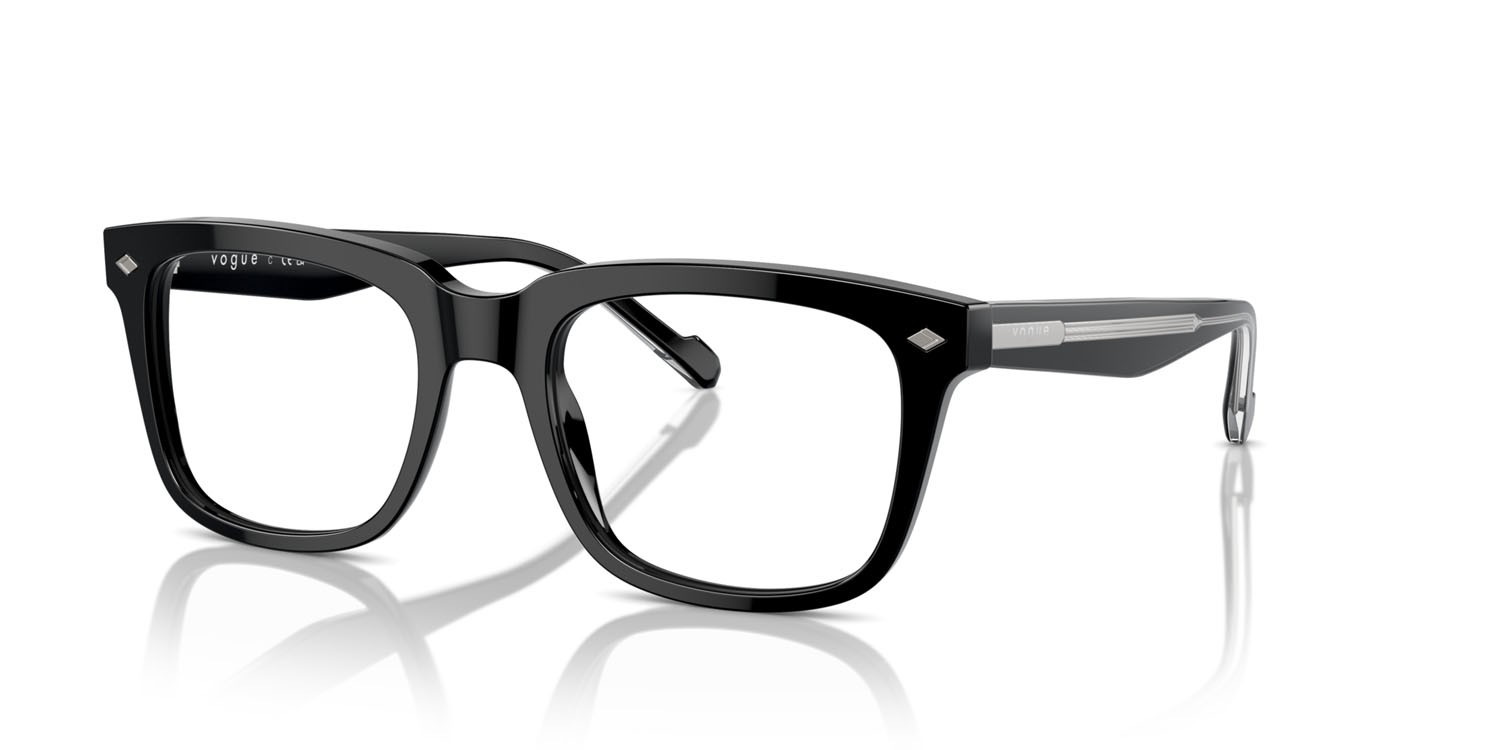 Occhiali da vista Vogue VO 5572 (W44) colore nero forma quadrato lenti lente demo