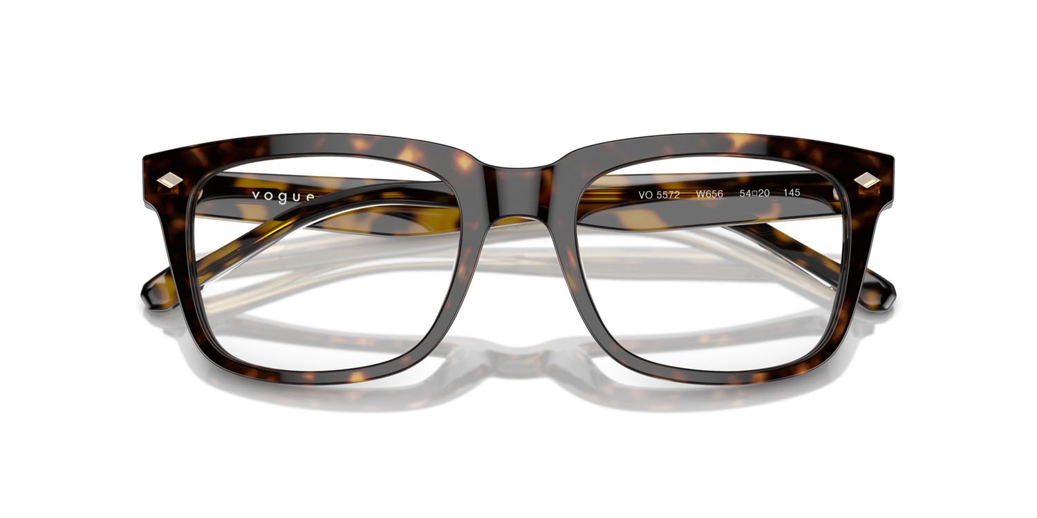 Eyeglasses Vogue VO 5572 (W656) color havana scuro shape square lenses lente demo