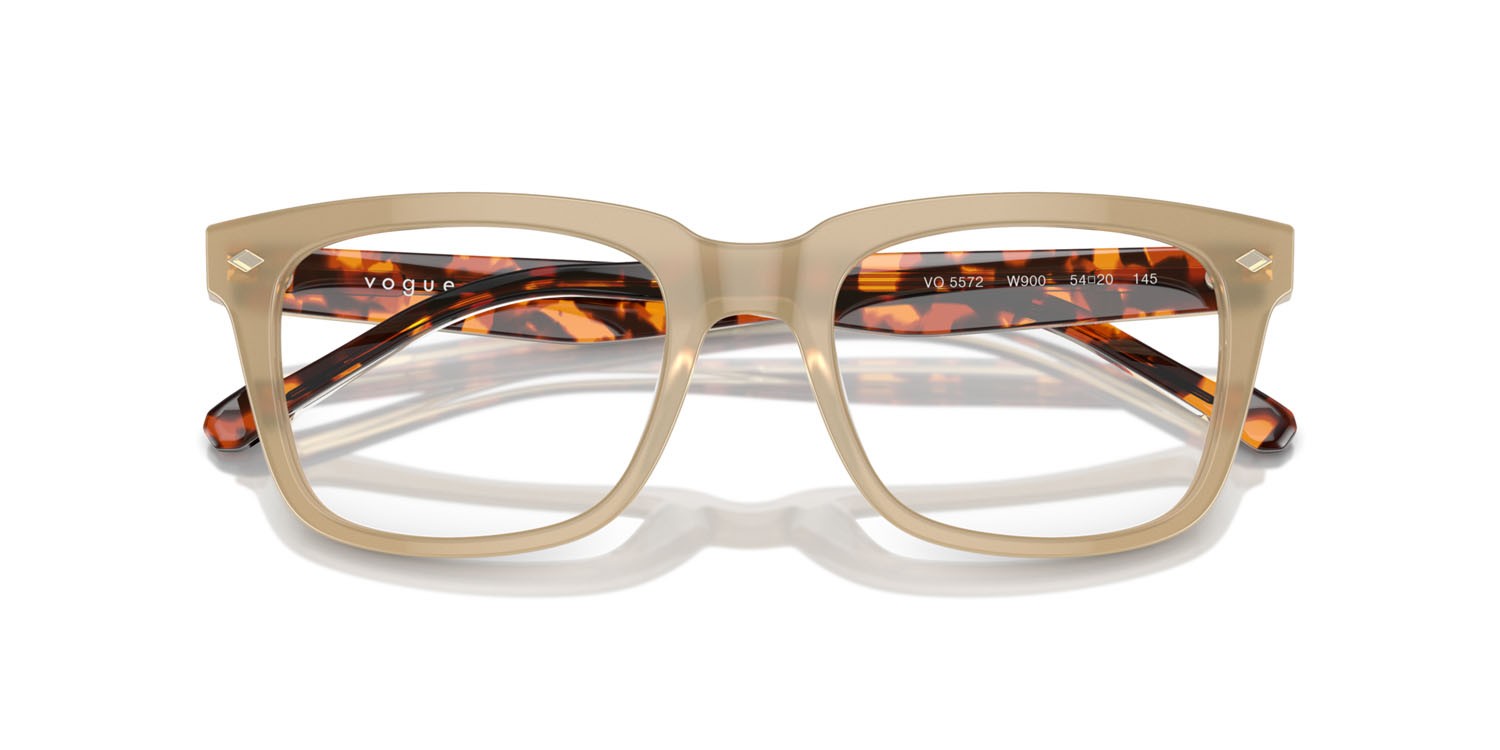 Eyeglasses Vogue VO 5572 (W900) color beige opalino shape square lenses lente demo