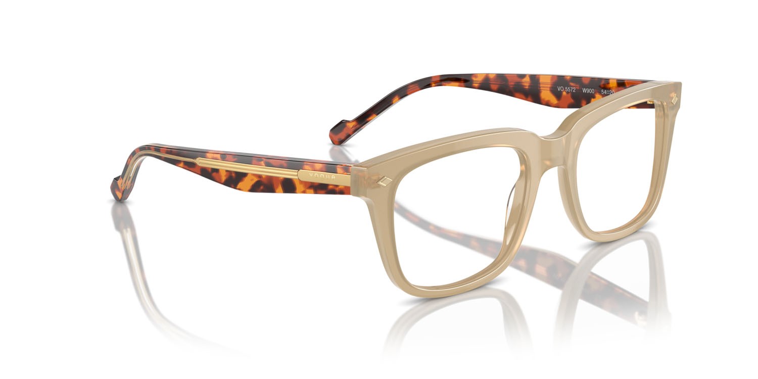 Eyeglasses Vogue VO 5572 (W900) color beige opalino shape square lenses lente demo
