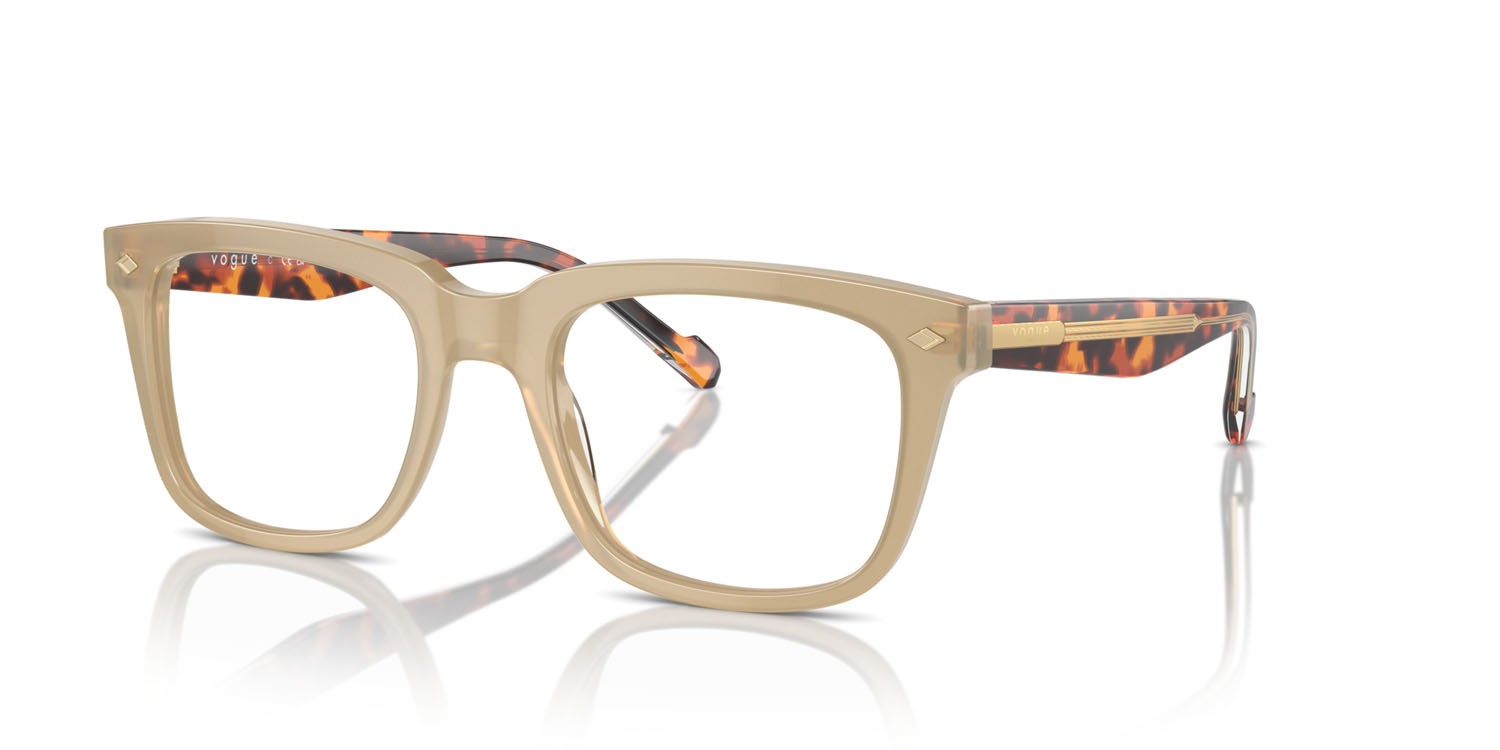 Eyeglasses Vogue VO 5572 (W900) color beige opalino shape square lenses lente demo