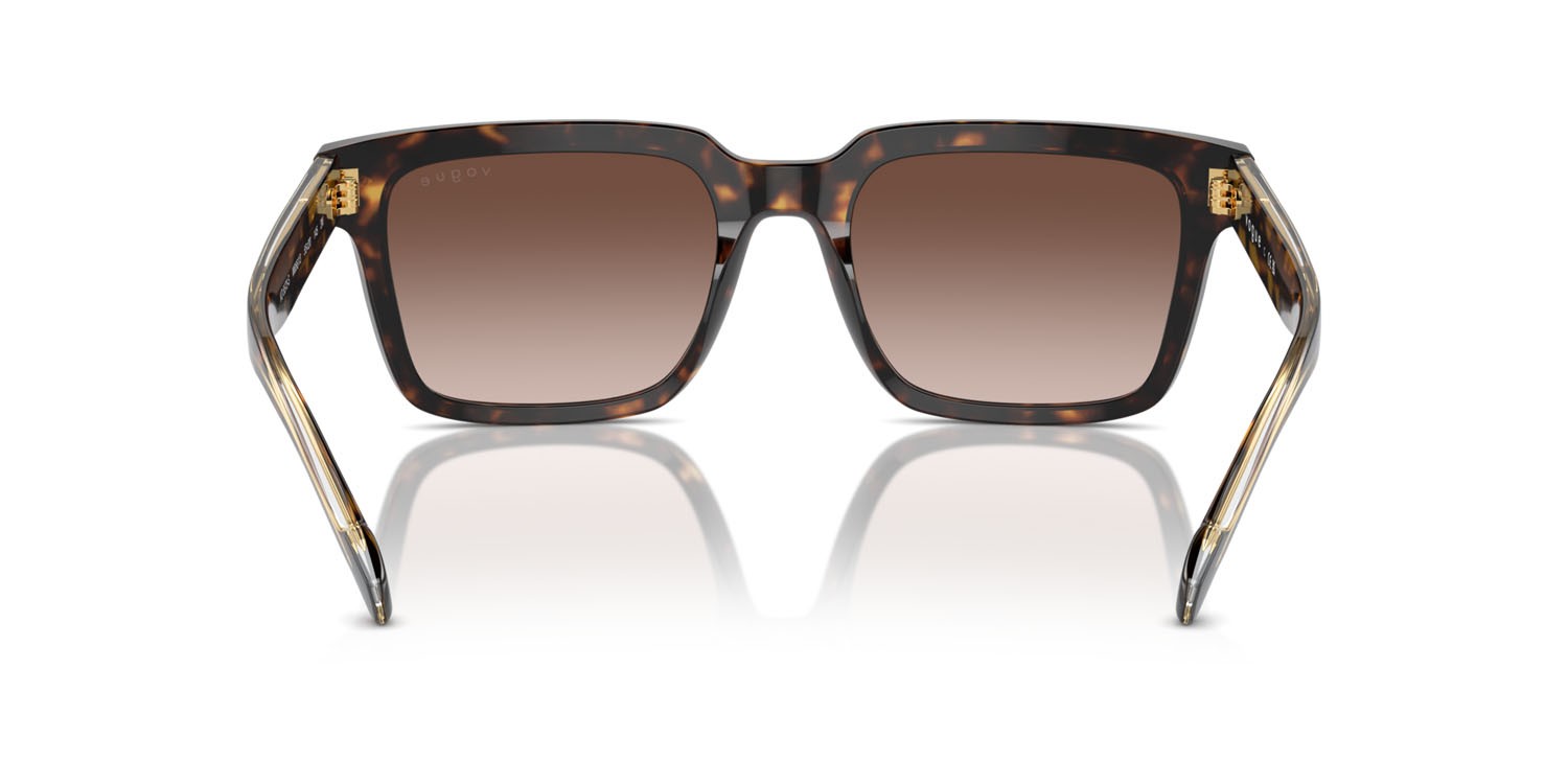 Sunglasses Vogue VO 5573S (W65613) color havana scuro shape square lenses marrone sfumato
