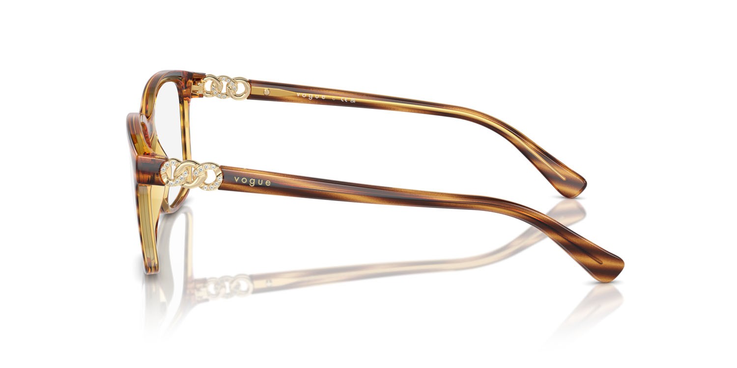 Occhiali da vista Vogue VO 5574B (1508) colore havana scuro striato forma quadrato lenti lente demo
