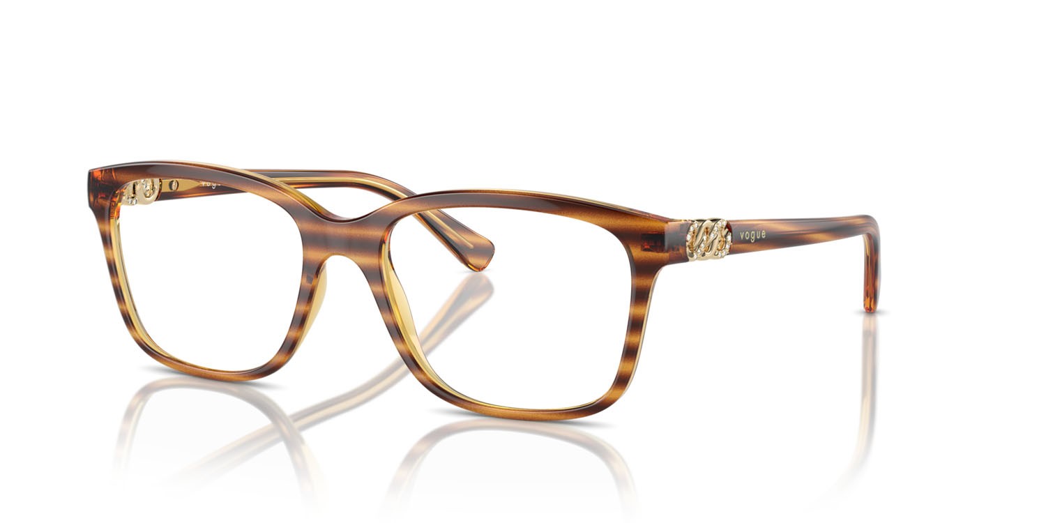 Occhiali da vista Vogue VO 5574B (1508) colore havana scuro striato forma quadrato lenti lente demo
