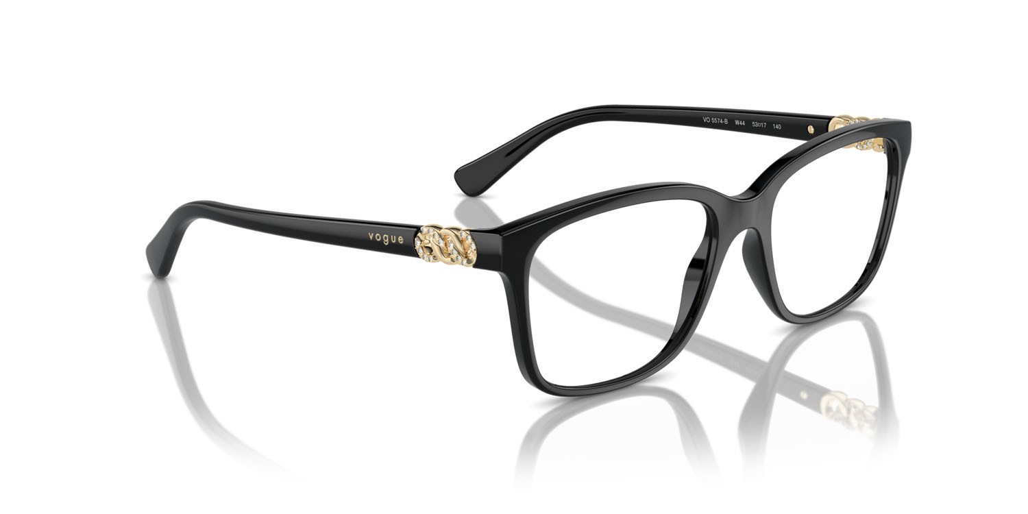 Eyeglasses Vogue VO 5574B (W44) color nero shape square lenses lente demo