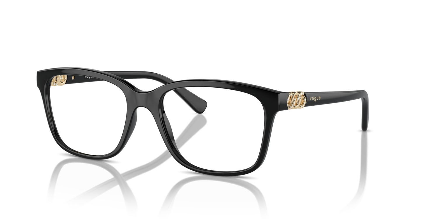 Eyeglasses Vogue VO 5574B (W44) color nero shape square lenses lente demo