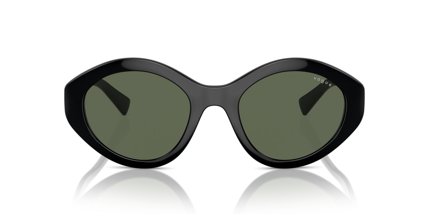 Sunglasses Vogue VO 5576SB (W44/71) color nero shape oval lenses verde scuro