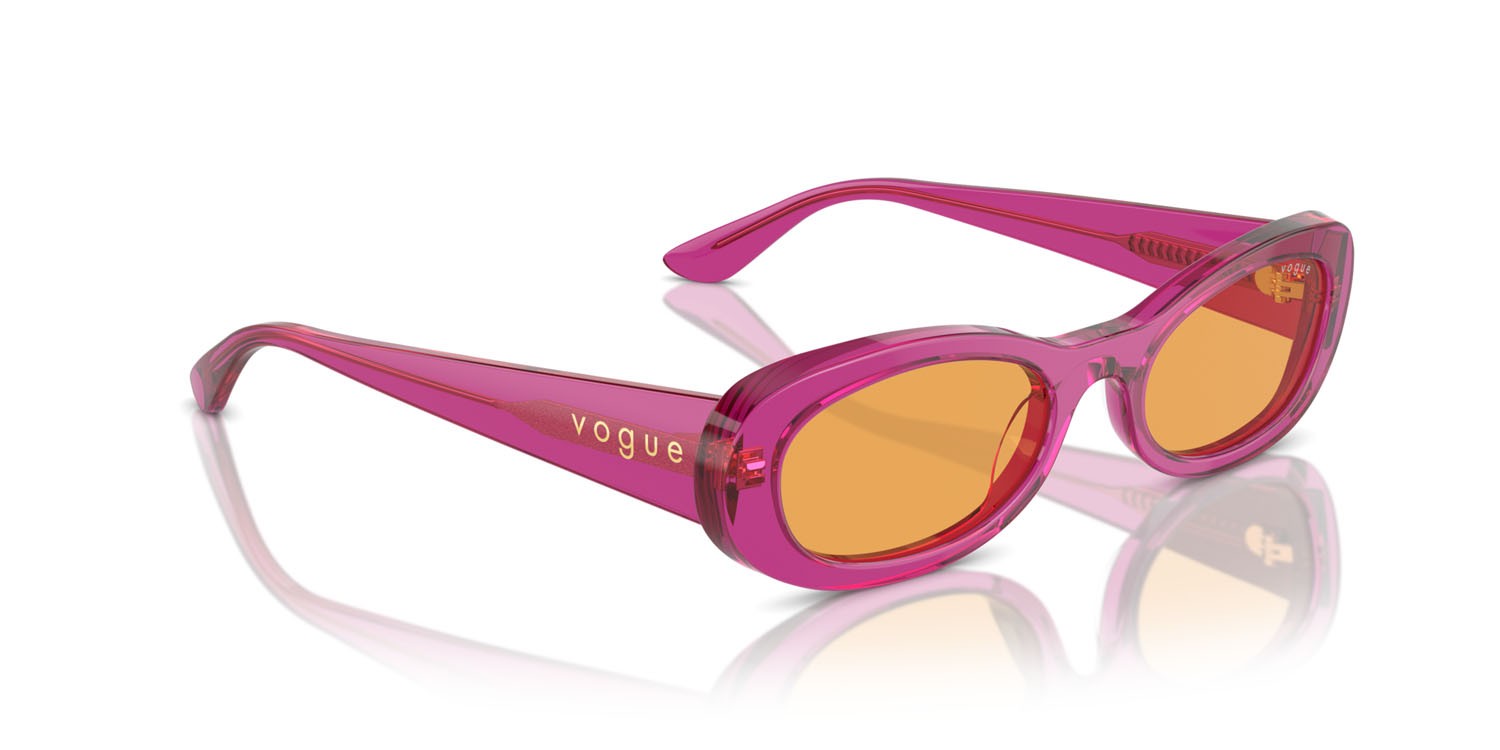 Sonnenbrillen Vogue VO 5582S (3165/7) farbe viola trasparente form oval gläser arancione