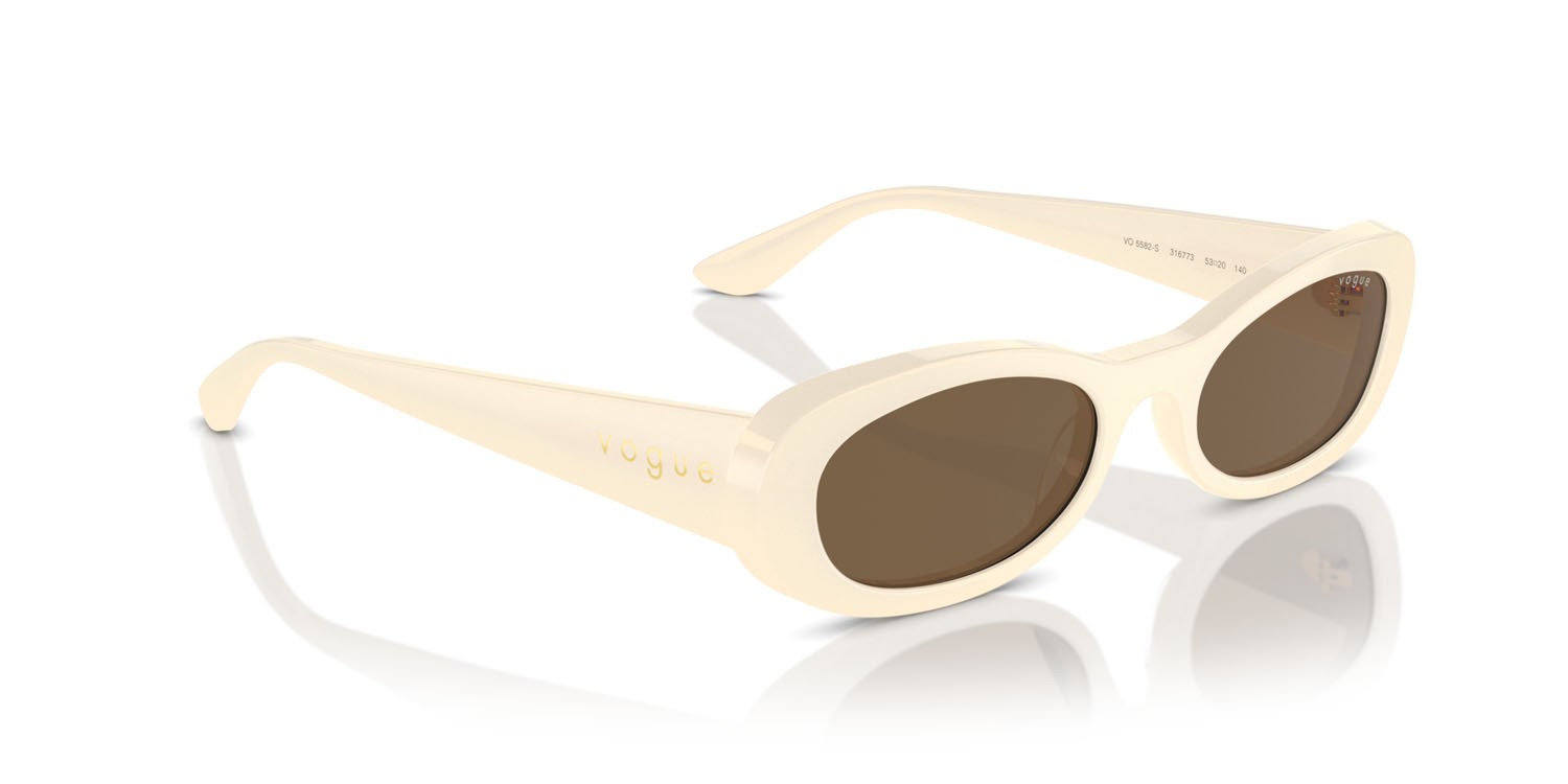 Sunglasses Vogue VO 5582S (316773) color full ivory shape oval lenses marrone scuro