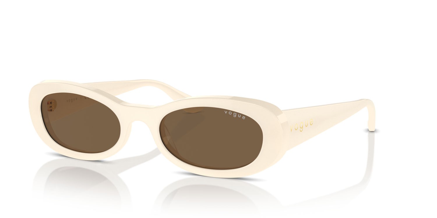Sunglasses Vogue VO 5582S (316773) color full ivory shape oval lenses marrone scuro