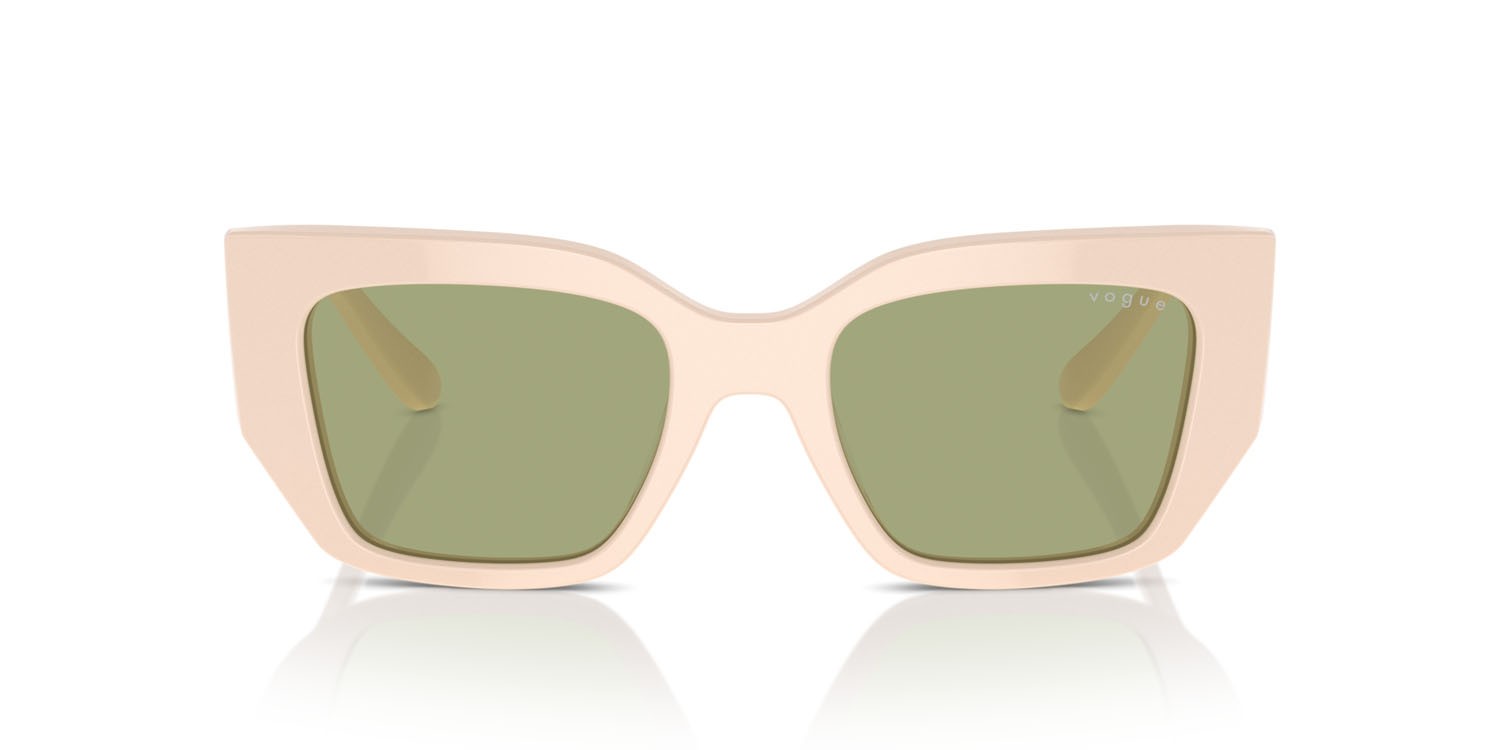 Sunglasses Vogue VO 5583S (316482) color full beige shape irregular lenses verde