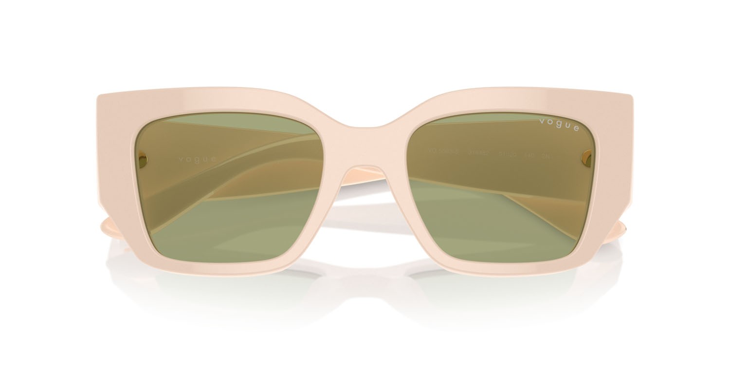 Sunglasses Vogue VO 5583S (316482) color full beige shape irregular lenses verde