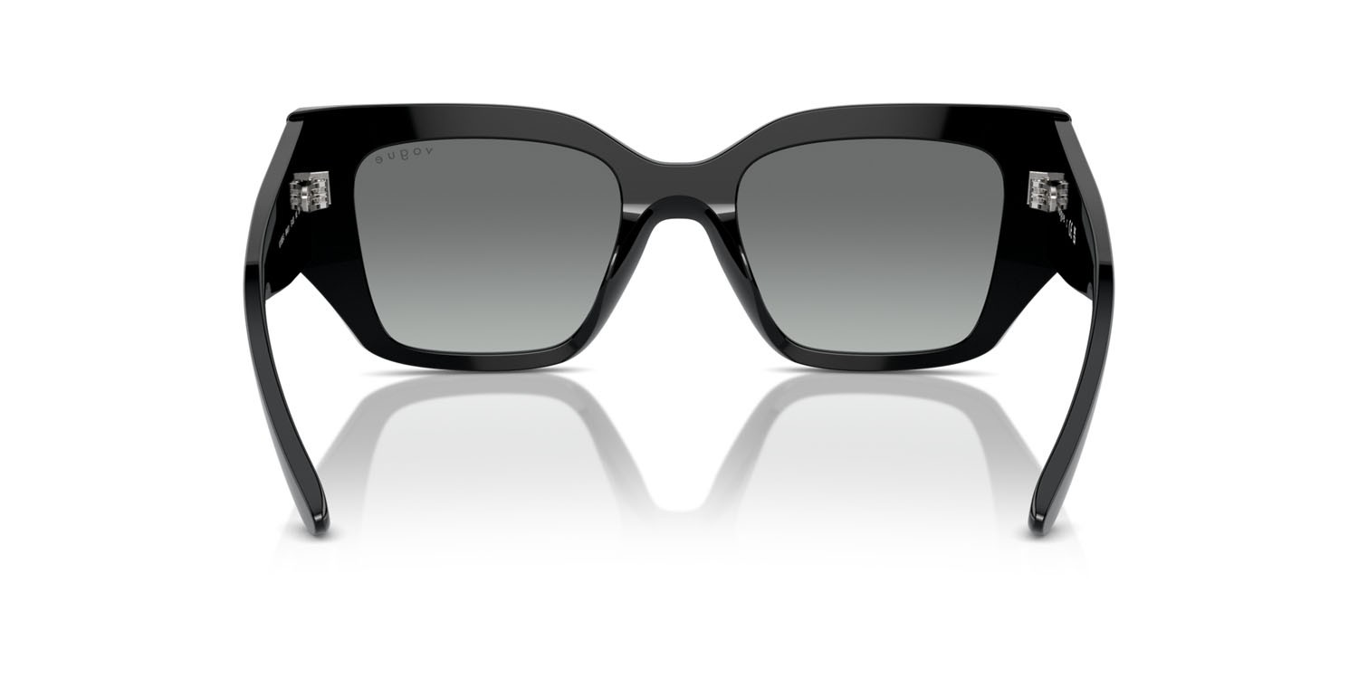 Sunglasses Vogue VO 5583S (W44/11) color nero shape irregular lenses grigio sfumato