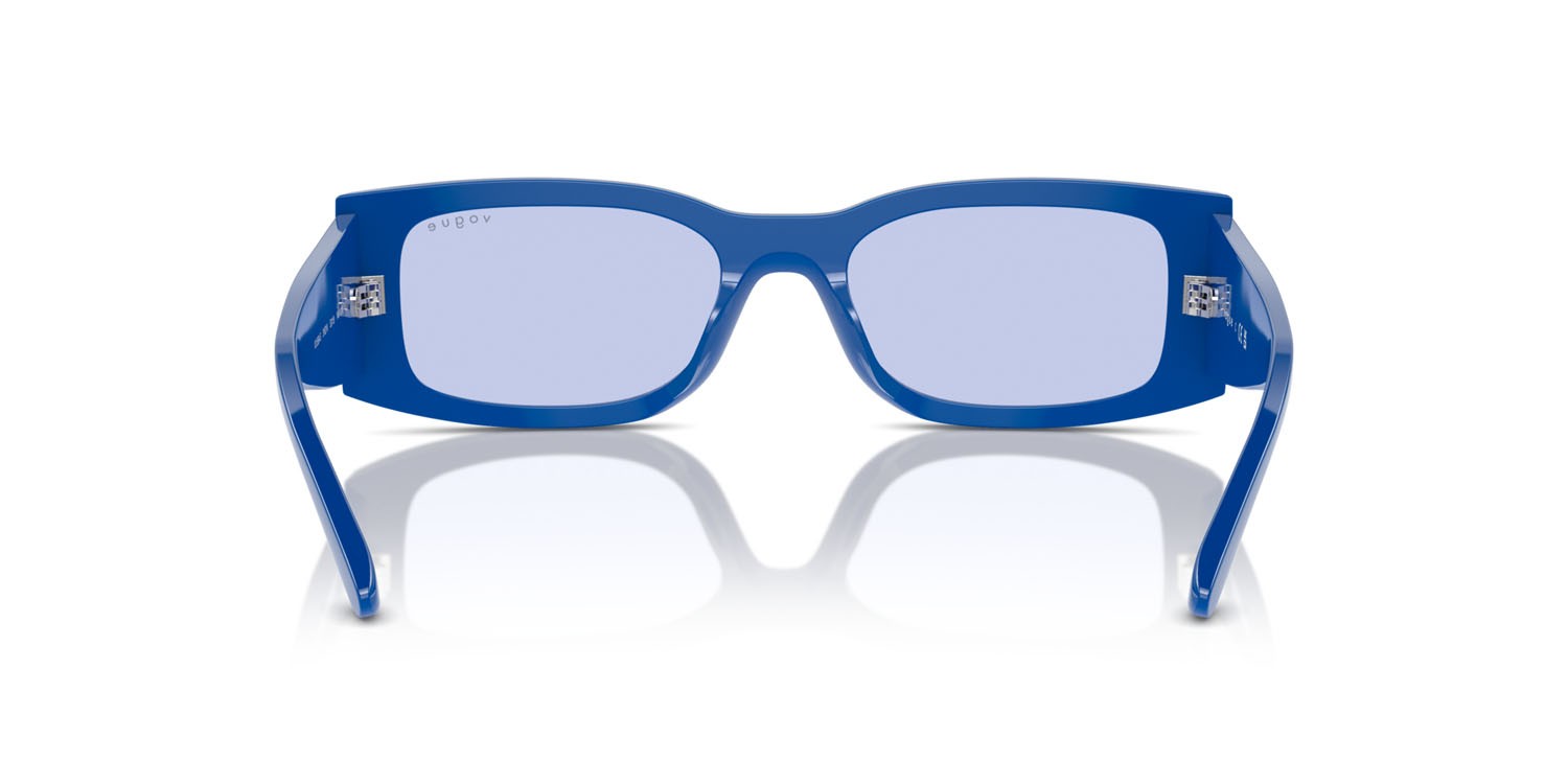Sunglasses Vogue VO 5584S (31621A) color blu pieno shape rectangle lenses viola