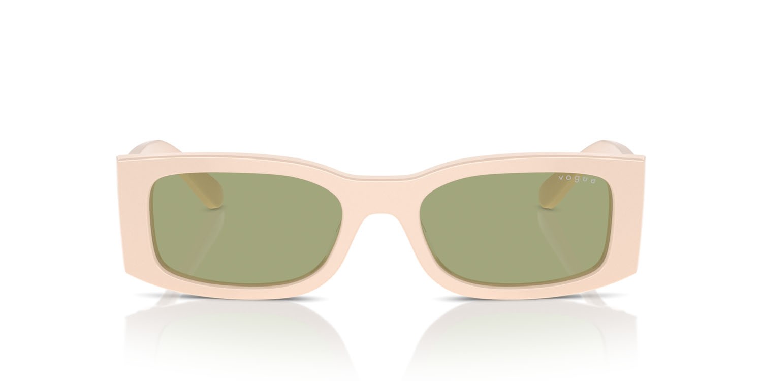 Sunglasses Vogue VO 5584S (316482) color full beige shape rectangle lenses verde