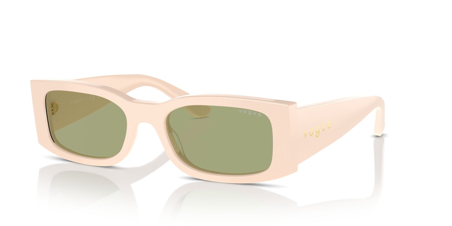 Sunglasses Vogue VO 5584S (316482) color full beige shape rectangle lenses verde