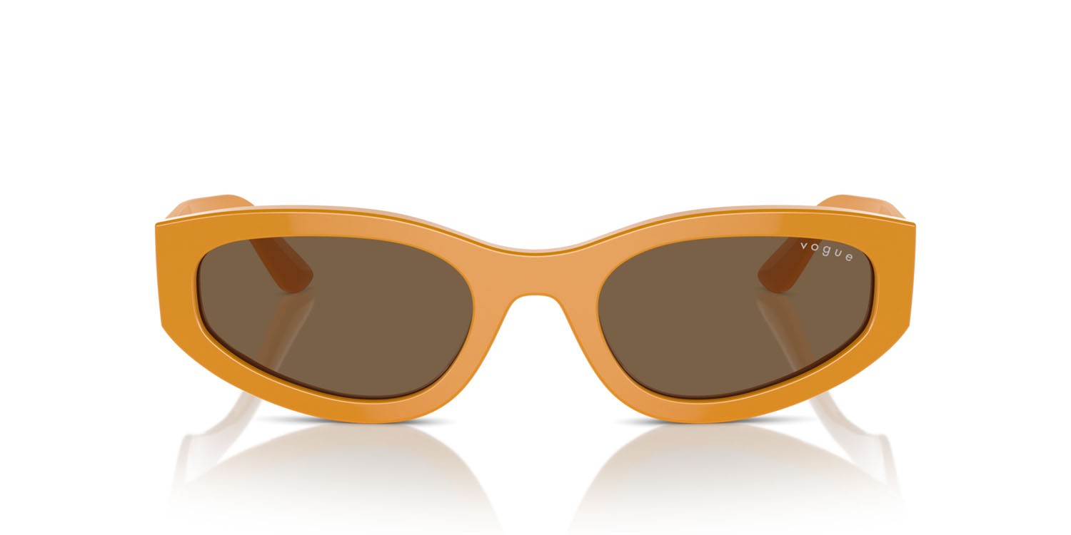 Sunglasses Vogue VO 5585S (315973) color full ocher shape irregular lenses marrone scuro