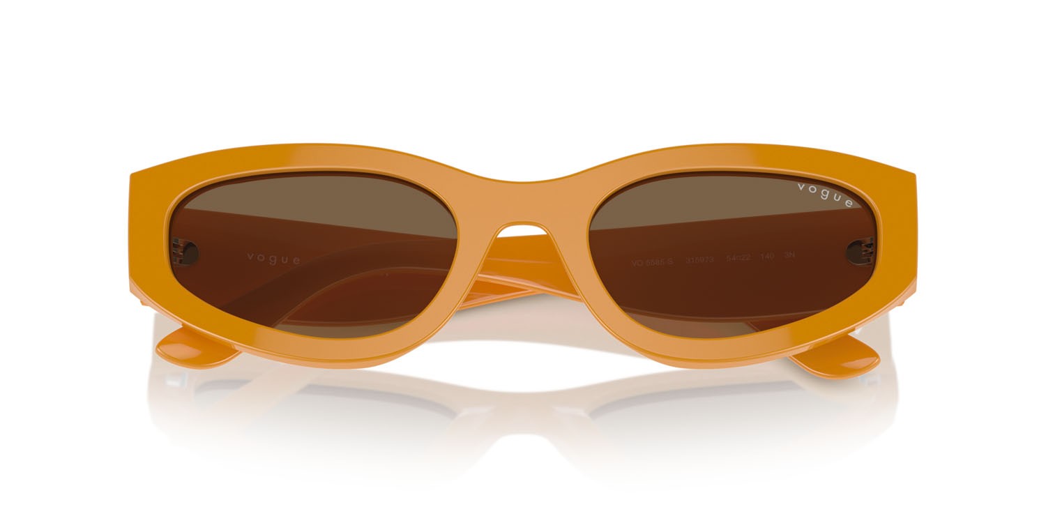 Sunglasses Vogue VO 5585S (315973) color full ocher shape irregular lenses marrone scuro