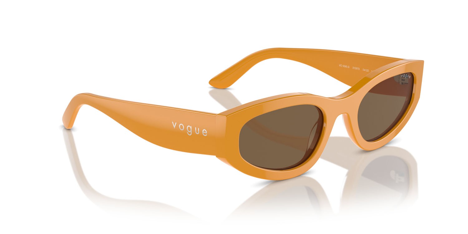 Sunglasses Vogue VO 5585S (315973) color full ocher shape irregular lenses marrone scuro