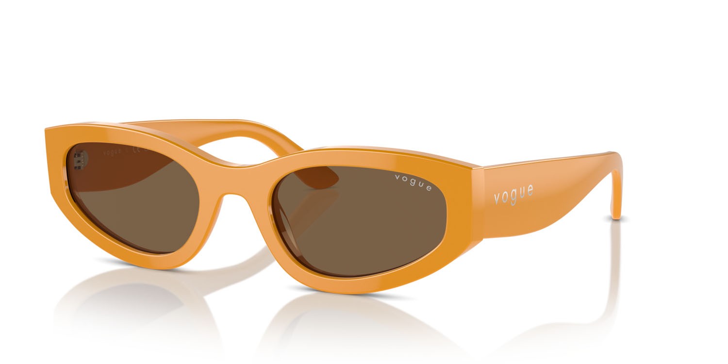 Sunglasses Vogue VO 5585S (315973) color full ocher shape irregular lenses marrone scuro
