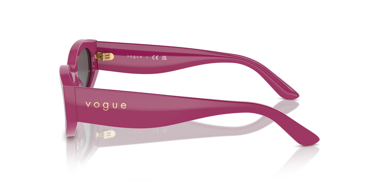 Sunglasses Vogue VO 5585S (316087) color full fuchsia shape irregular lenses nero/grigio fumo