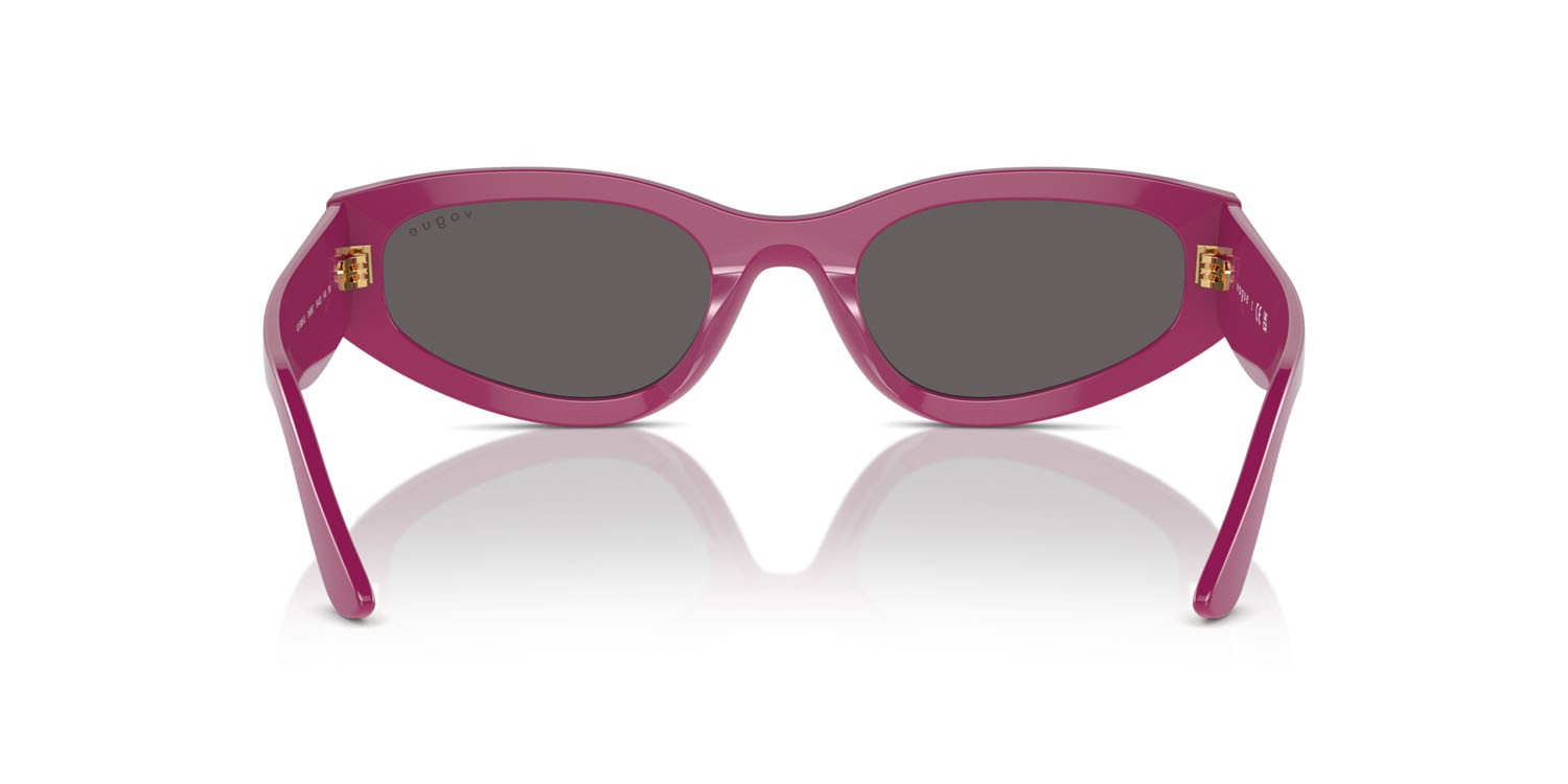 Sunglasses Vogue VO 5585S (316087) color full fuchsia shape irregular lenses nero/grigio fumo
