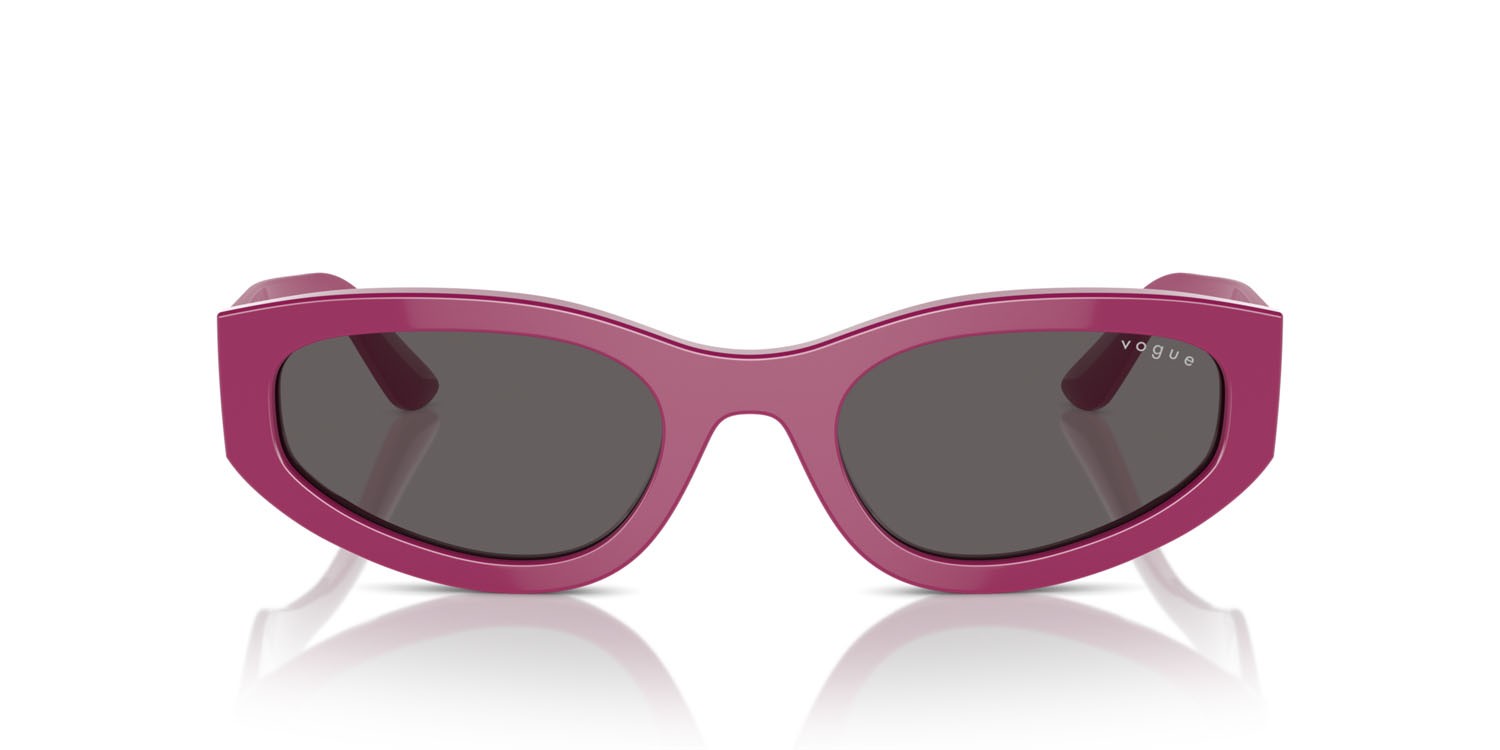 Sunglasses Vogue VO 5585S (316087) color full fuchsia shape irregular lenses nero/grigio fumo