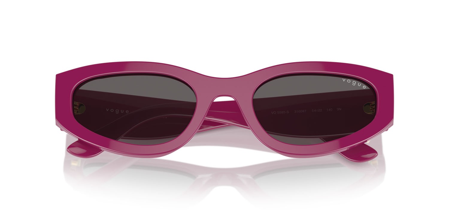 Sunglasses Vogue VO 5585S (316087) color full fuchsia shape irregular lenses nero/grigio fumo