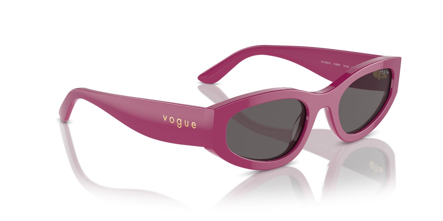 Sunglasses Vogue VO 5585S (316087) color full fuchsia shape irregular lenses nero/grigio fumo