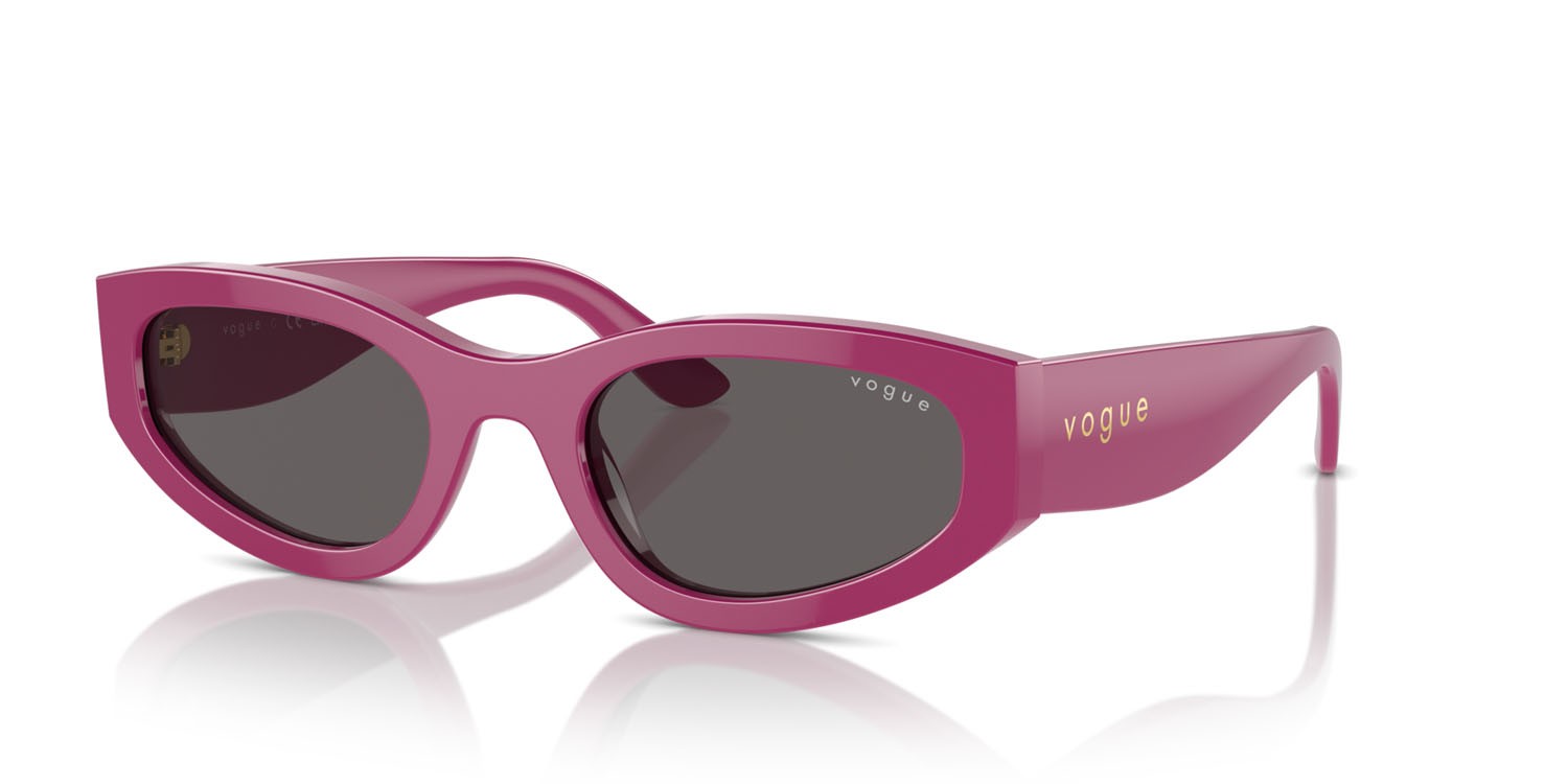 Sunglasses Vogue VO 5585S (316087) color full fuchsia shape irregular lenses nero/grigio fumo