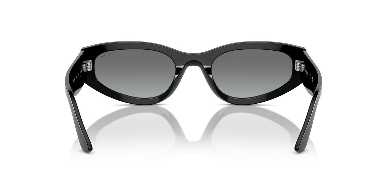 Sunglasses Vogue VO 5585S (W44/11) color nero shape irregular lenses grigio sfumato